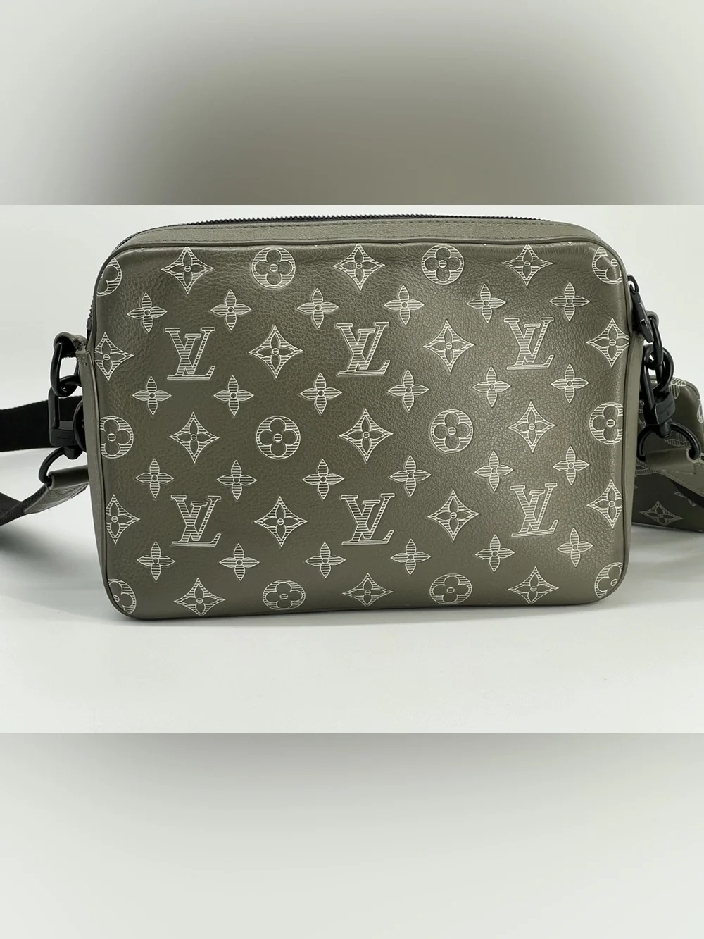 Louis Vuitton Trio Messenger Monogram Shadow Ink Green Bag